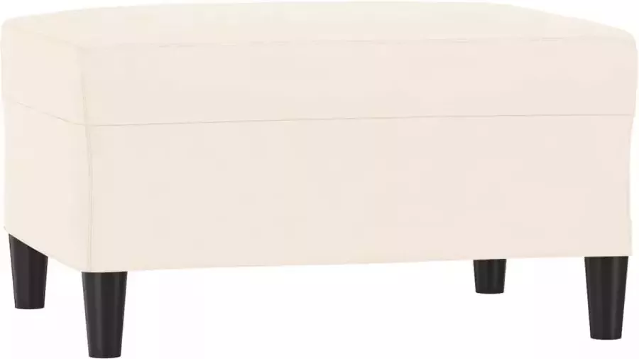 VidaXL 3-delige Loungeset met kussens fluweel crÃ¨mekleurig - Foto 7