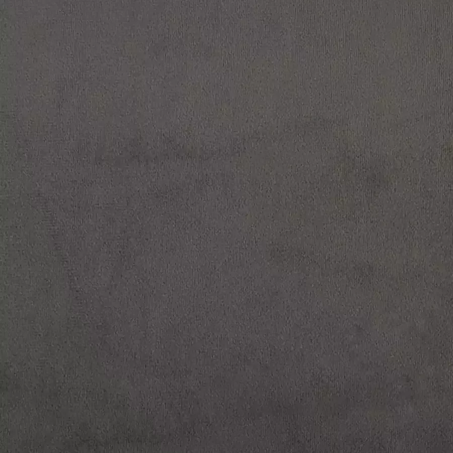 VIDAXL 3-delige Loungeset met kussens fluweel donkergrijs