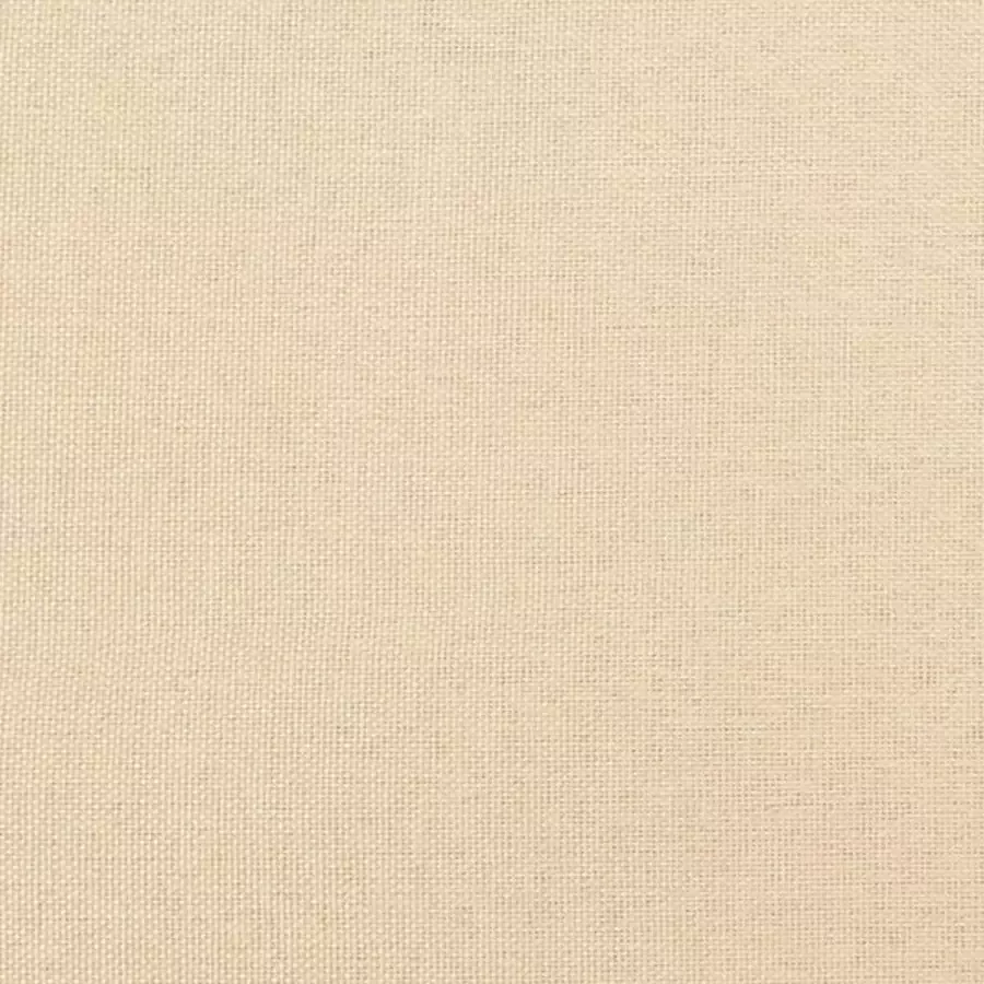 VIDAXL 3-delige Loungeset met kussens stof crèmekleurig - Foto 1