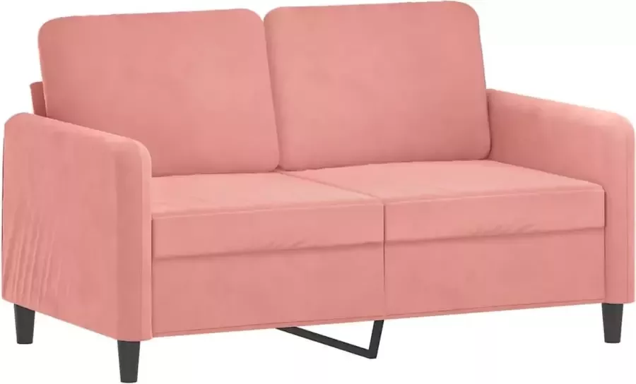 VidaXL 3-delige Loungeset met sierkussens en kussens fluweel roze