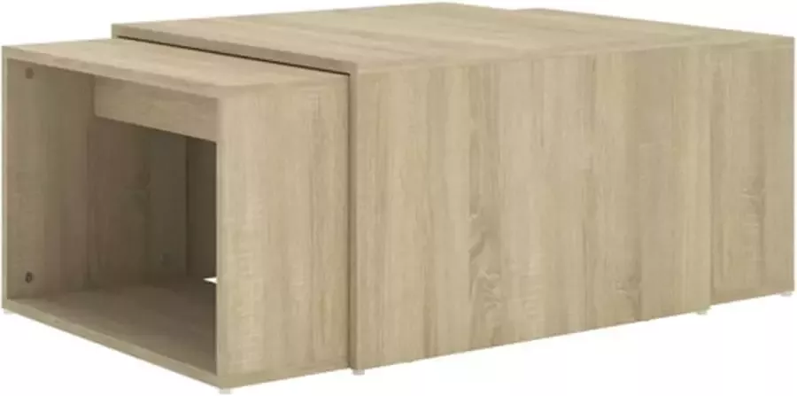 VidaXL -3-delige-Salontafelset-60x60x38-cm-sonoma-eikenkleurig - Foto 4