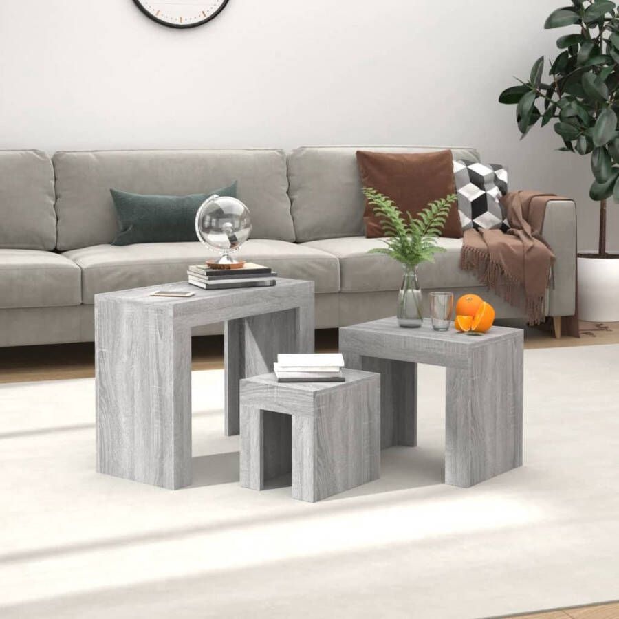 VidaXL -3-delige-Tafeltjesset-bewerkt-hout-grijs-sonoma-eikenkleurig