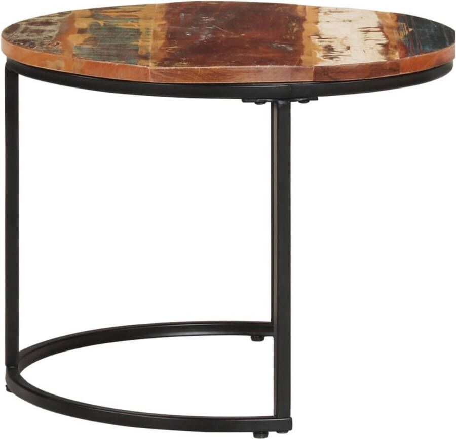 VidaXL -3-delige-Tafeltjesset-massief-gerecycled-hout