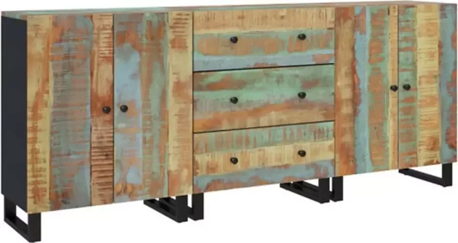 VidaXL 3 st Dressoir massief gerecycled hout - Foto 2