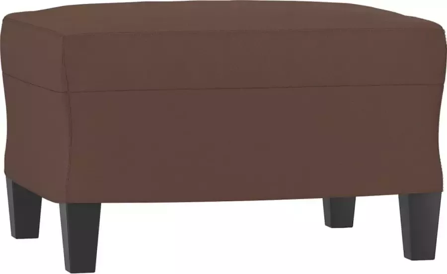 VIDAXL 4-delige Loungeset met kussens kunstleer bruin - Foto 2