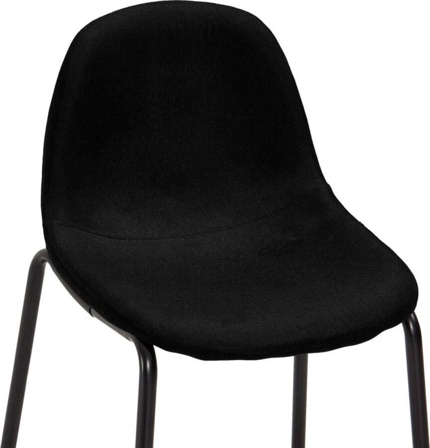 VidaXL -5-delige-Barset-stof-zwart