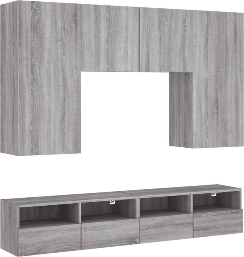 VidaXL -5-delige-Tv-wandmeubelset-grijs-sonoma-eikenkleurig - Foto 2