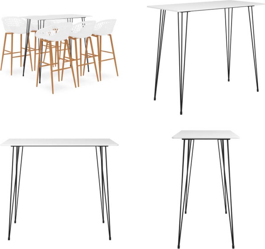 VidaXL -7-delige-Barset-wit