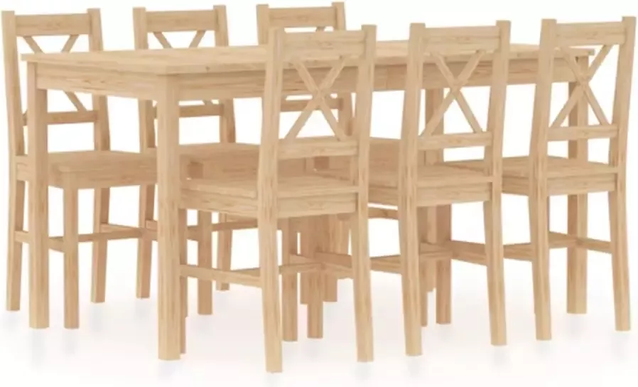 VidaXL -7-delige-Eethoek-grenenhout - Foto 2