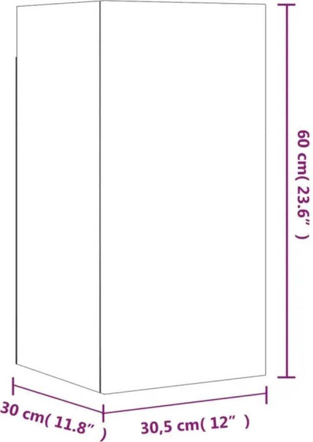VidaXL -7-delige-Tv-meubelset-bewerkt-hout-gerookt-eikenkleurig - Foto 2