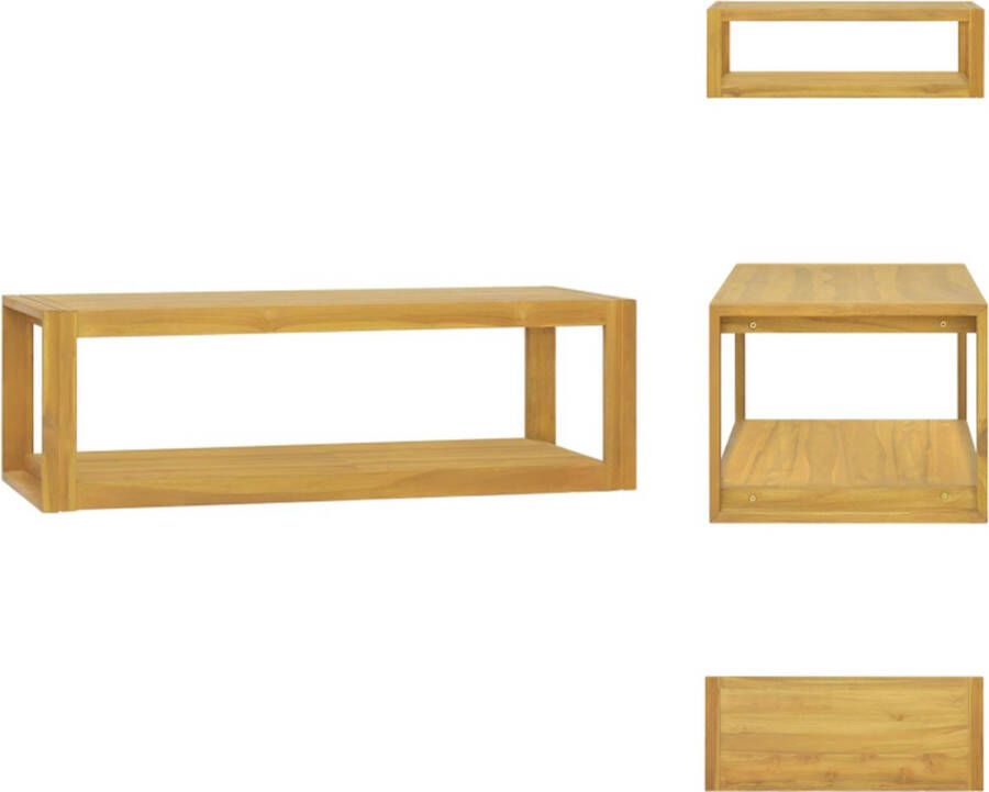 VidaXL Badkamerkast Badkamerkasten Badkamer Kast Badkamerkastje Badkamerwandkast 110x45x35 cm massief teakhout - Foto 2