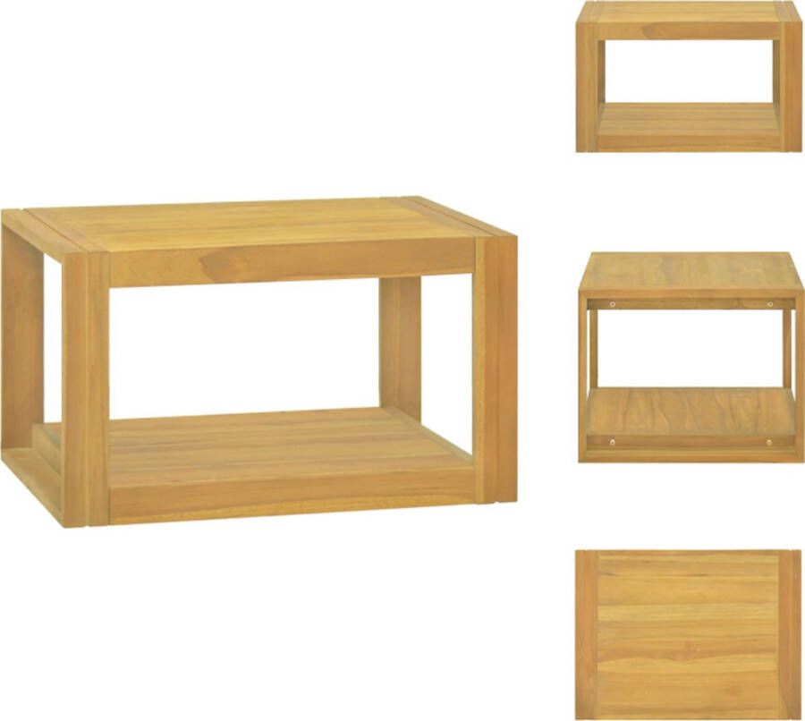 VidaXL Badkamerkast Badkamerkasten Badkamer Kast Badkamerkastje Badkamerwandkast 60x45x35 cm massief teakhout