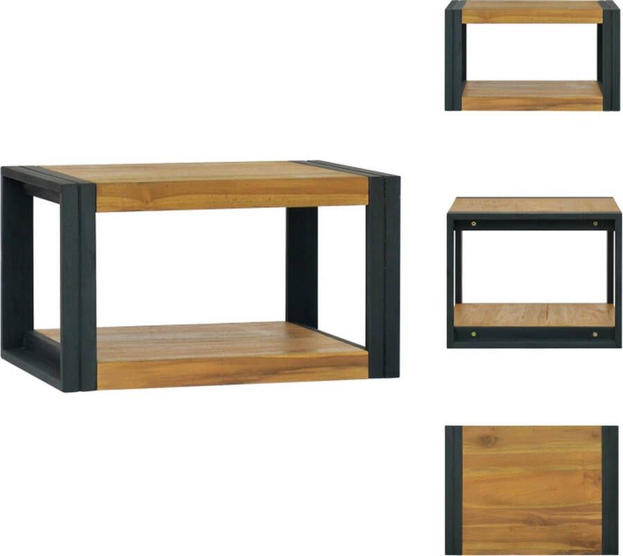 VidaXL Badkamerkast Badkamerkasten Badkamer Kast Badkamerkastje Badkamerkast 60x45x35 cm massief teakhout