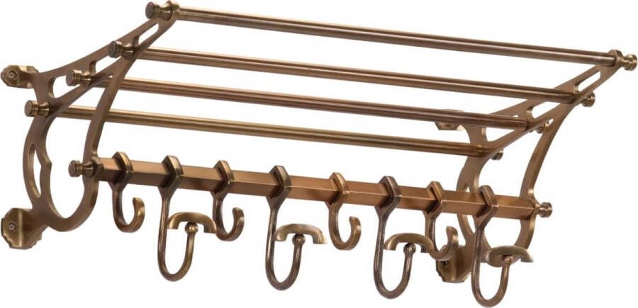 VidaXL -Bagagerek-met-kleerhangers-wandmontage-aluminium