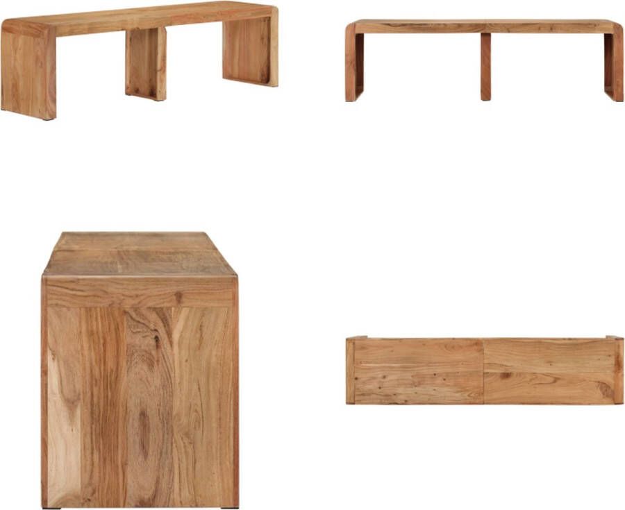 VidaXL Bank 160x38x45 cm massief acaciahout Bank Banken Zitbank Halbank