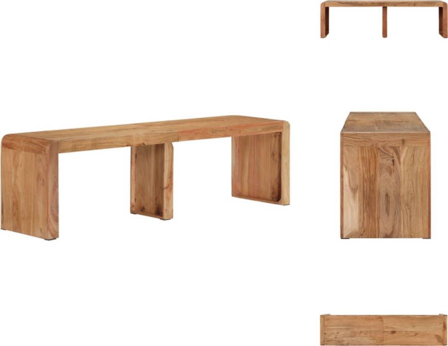 VidaXL Bank Rustieke Stijl Houten 160 x 38 x 45 cm Massief Acaciahout Bank