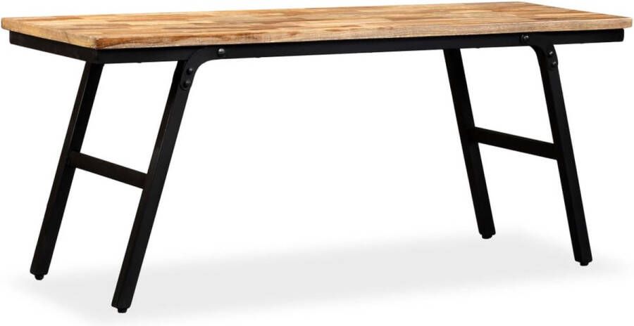 VidaXL -Bankje-110x35x45-cm-gerecycled-teakhout-en-staal - Foto 3