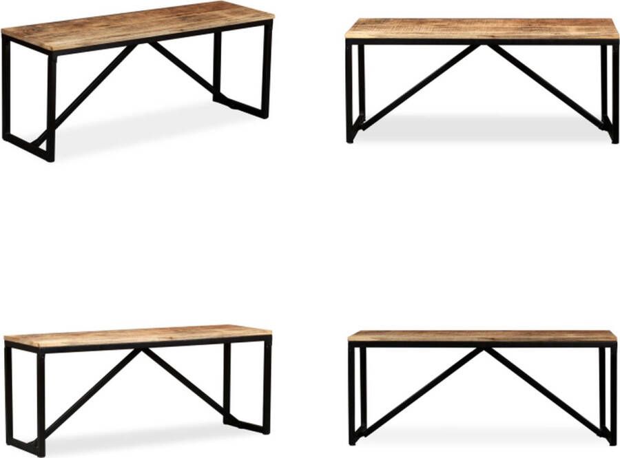VidaXL Bankje 110x35x45 cm massief mangohout Bankje Bankjes Zitbankje Zitbankjes