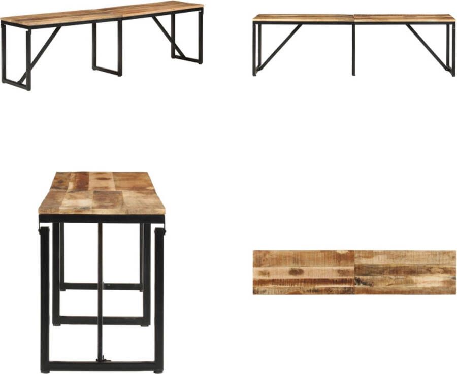 VidaXL Bankje 160x35x46 cm massief mangohout Bankje Bankjes Zitbank Zitplaats