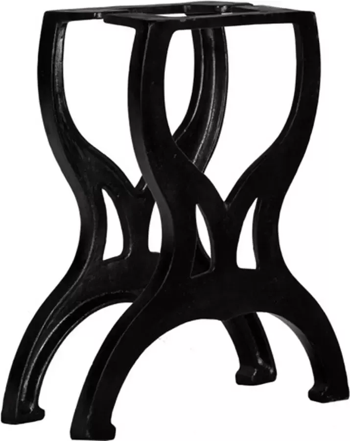 VidaXL -Bankpoten-2-st-X-frame-gietijzer - Foto 2