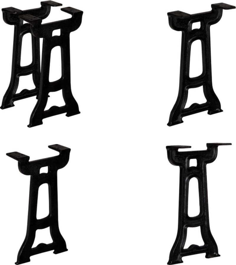 VidaXL Bankpoten 2 st Y-frame gietijzer Tafelpoot Tafelpoten Tafel Poot Tafel Poten