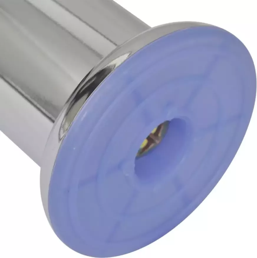 VidaXL -Bankpoten-rond-8-st-60-mm-chroomkleurig - Foto 2