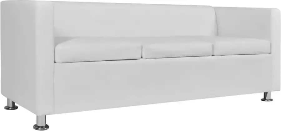 Vida XL vidaXL Bankstel kunstleer wit -VXL-272180 - Foto 2