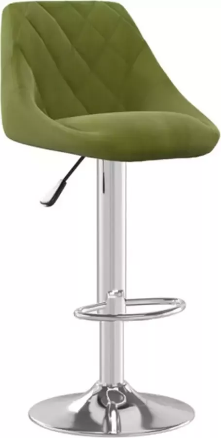 VidaXL -Barkruk-fluweel-lichtgroen