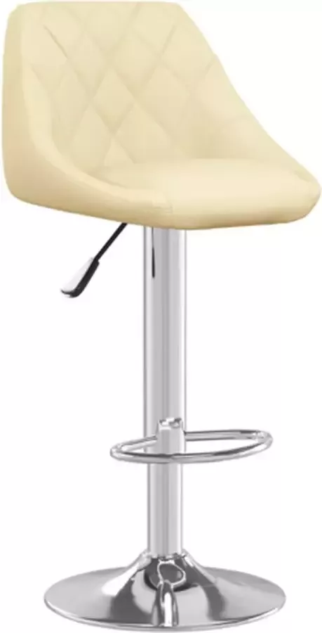 VidaXL Barkruk kunstleer crèmekleurig - Foto 2