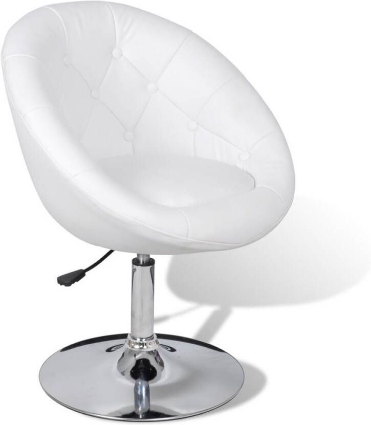 VidaXL -Barkruk-kunstleer-wit - Foto 2