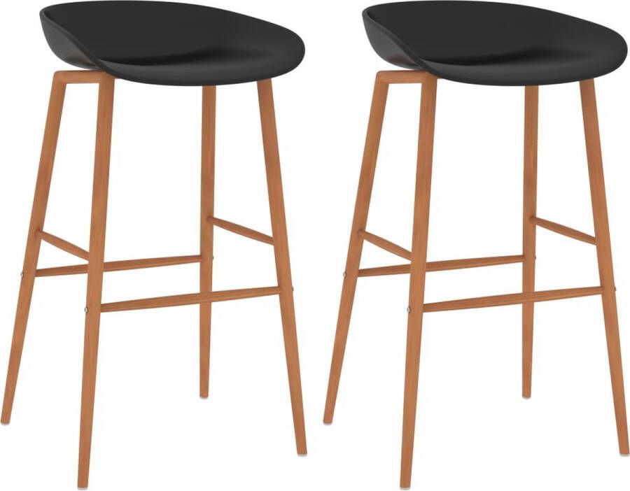 VidaXL -Barstoelen-2-st-zwart