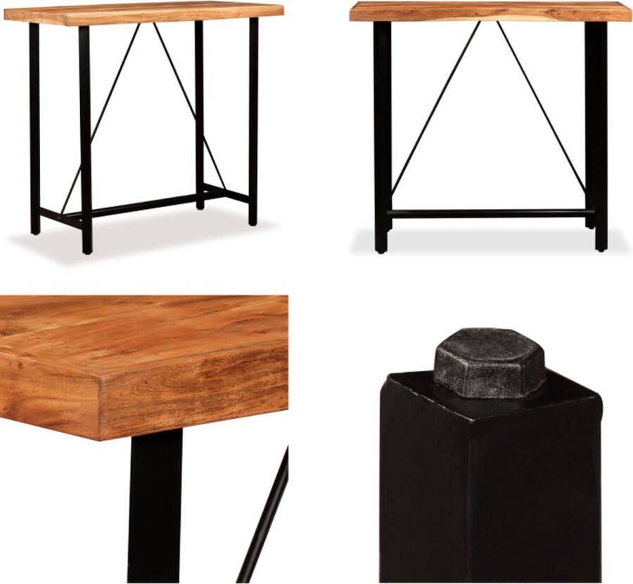 VidaXL Bartafel 120x60x107 cm massief acaciahout Bartafel Bartafels Eetkamertafel Eetkamertafels