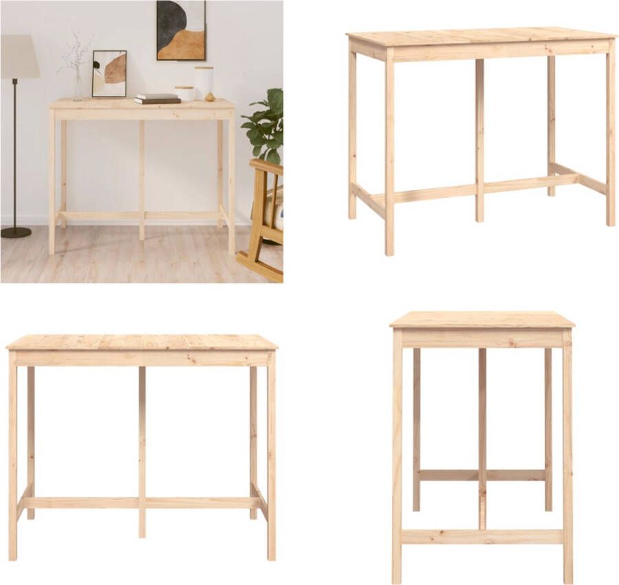 VidaXL Bartafel 140x80x110 cm massief grenenhout Bartafel Bartafels Bistrotafel Cafétafel