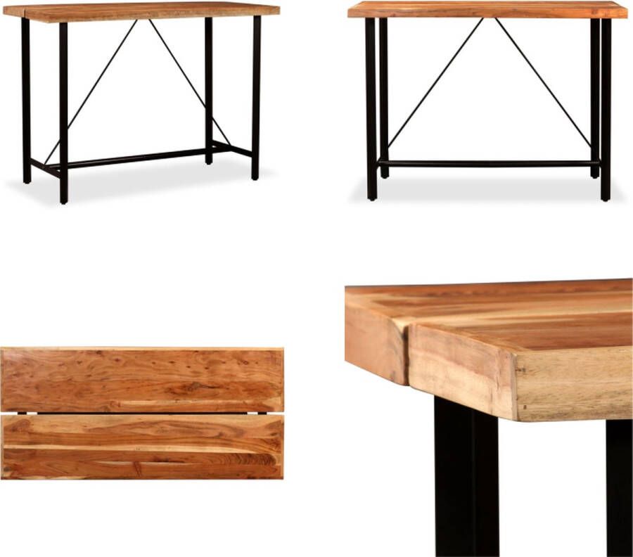 VidaXL Bartafel 150x70x107 cm massief acaciahout Bartafel Bartafels Eetkamertafel Eetkamertafels