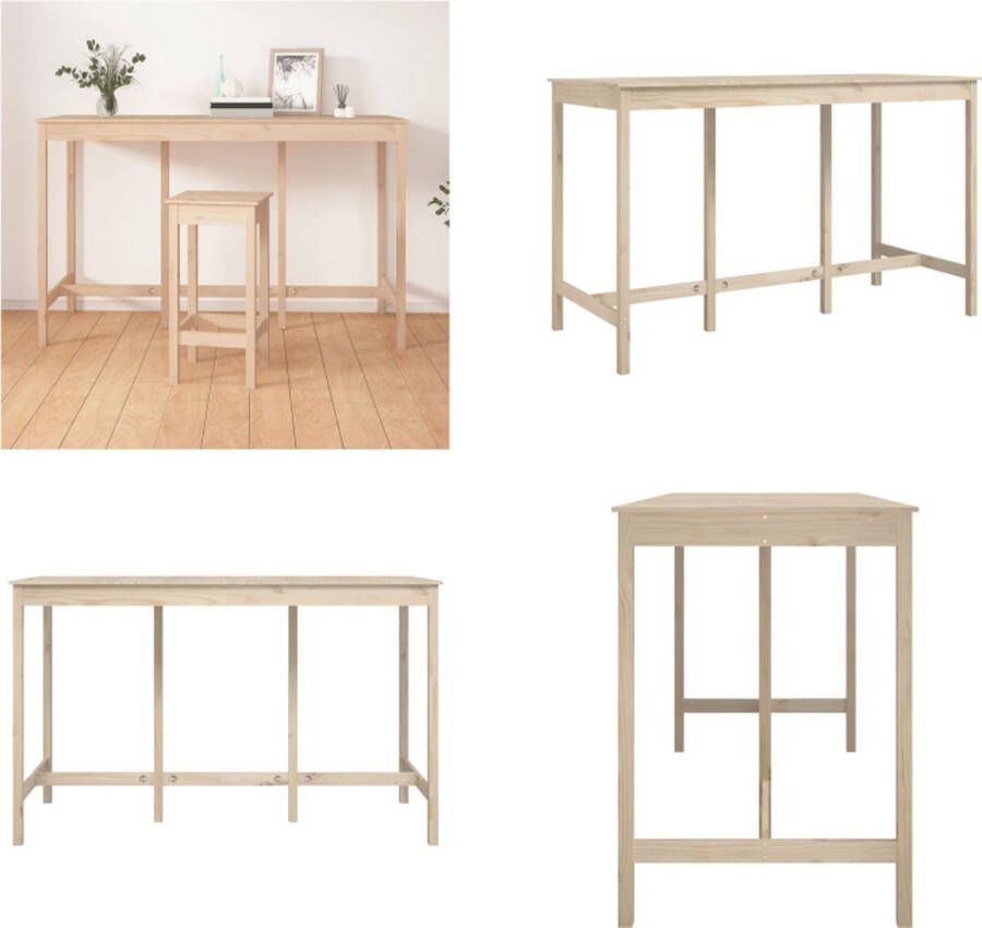 VidaXL Bartafel 180x80x110 cm massief grenenhout Bartafel Bartafels Bistrotafel Cafétafel