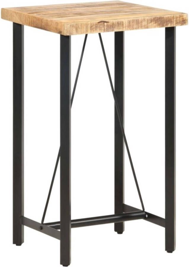 VidaXL Bartafel Bartafels Eettafel Eettafels Bartafel 60x60x107 cm ruw mangohout