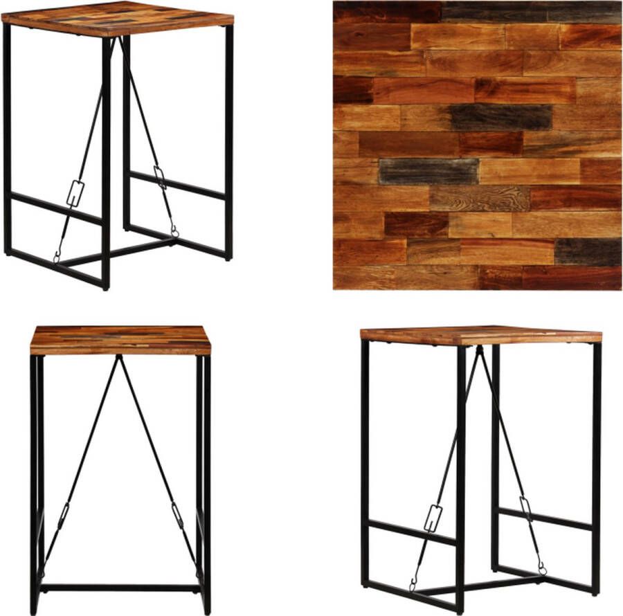 VidaXL Bartafel 70x70x106 cm massief gerecycled hout Bartafel Bartafels Houten Bartafel Houten Bartafels