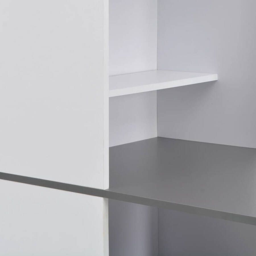 VidaXL -Bartafel-met-kast-115x59x200-cm-wit - Foto 2
