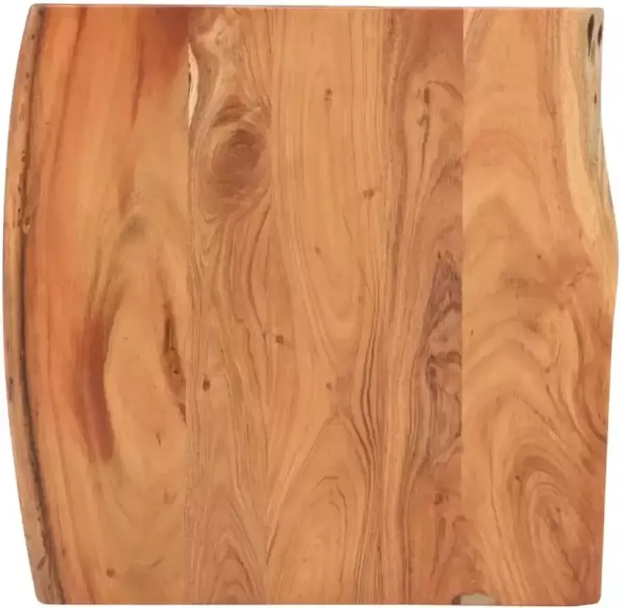 VIDAXL Bartafel met natuurlijke randen 60x60x110 cm massief acaciahout