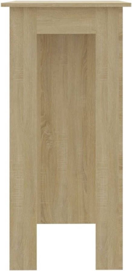 VidaXL -Bartafel-met-schap-102x50x103 5-cm-spaanplaat-sonoma-eikenkleur - Foto 2