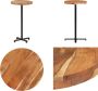 VidaXL Bartafel rond Ø60x110 cm massief acaciahout Bartafel Bartafels Tafel Tafels - Thumbnail 2