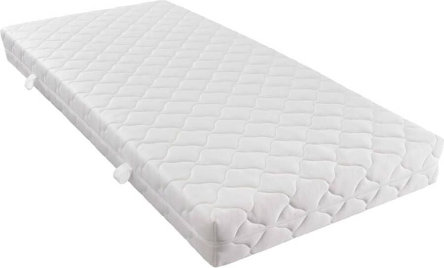 Vida XL Bed met matras kunstleer wit 140x200 cm SKU: V277571 - Foto 2