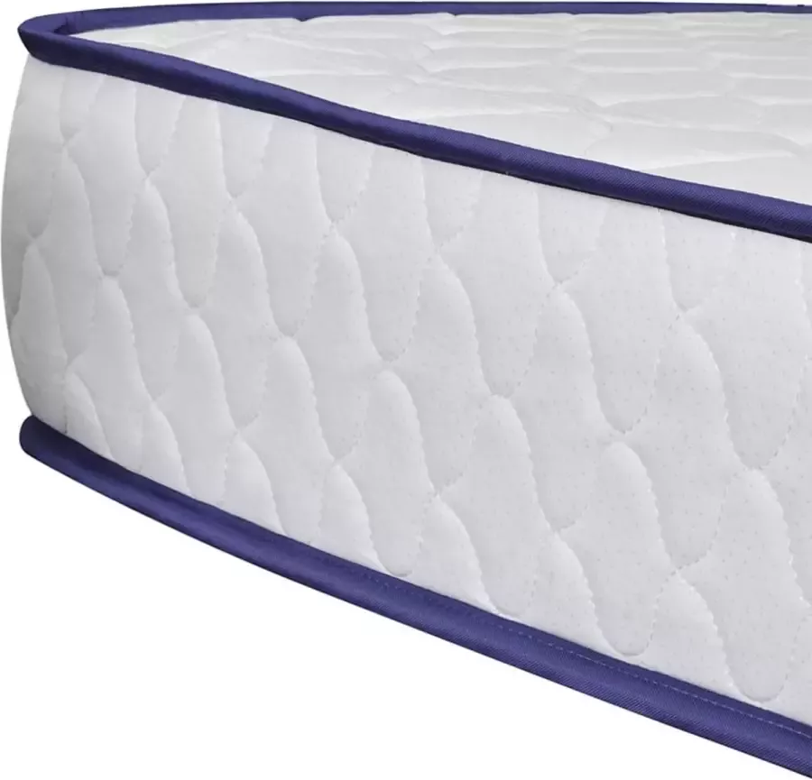 VIDAXL Bed met traagschuim matras stof lichtgrijs 90x200 cm