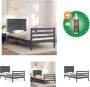 VidaXL Bedframe Massief grenenhout Multiplex lattenbodem Grijs 205.5 x 95.5 x 100 cm Geen matras inbegrepen Montage vereist Bed Inclusief Houtreiniger en verfrisser - Thumbnail 19