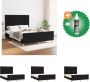VidaXL Bedframe Comfort Bedframes Afmeting- 203 x 146 x 118 128 cm Kleur- Zwart Bed Inclusief Reiniger - Thumbnail 5