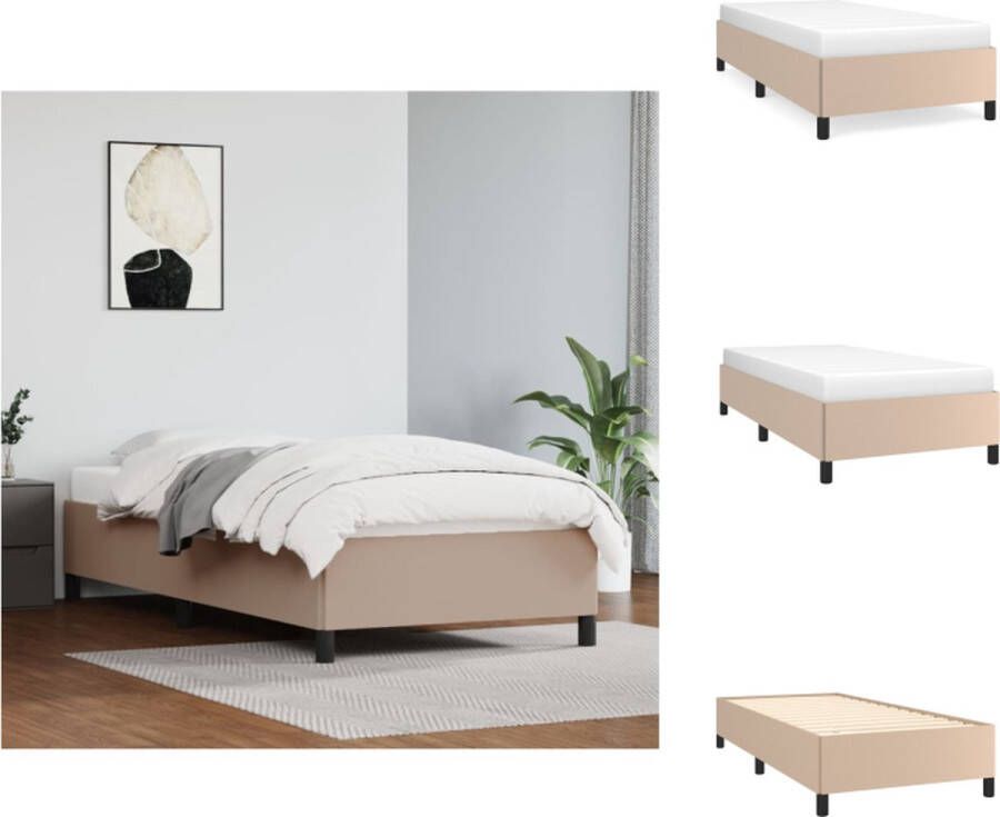 VidaXL Bedframe Afmeting- 203 x 93 x 35 cm Ken- Duurzaam kunstleer Bed