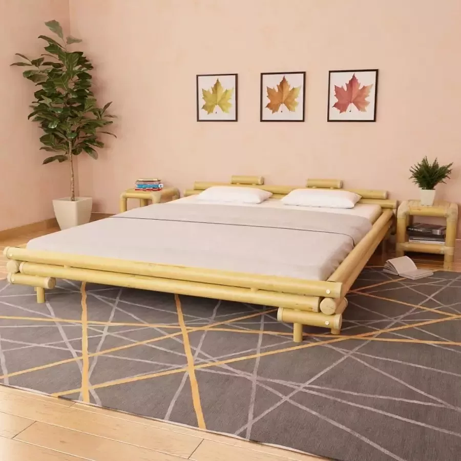 VidaXL -Bedframe-bamboe-180x200-cm - Foto 3