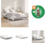 VidaXL Bedframe Hout 193 x 123 x 20 cm Grijs Sonoma Eiken Stabiel en vochtbestendig Bed Inclusief Houtreiniger en verfrisser - Thumbnail 1
