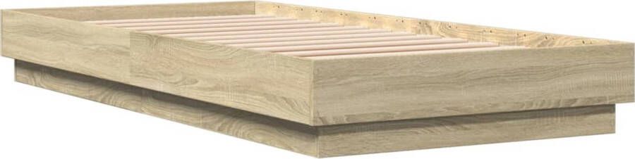 VIDAXL Bedframe zonder matras hout sonoma eikenkleurig 90x200 cm - Foto 4