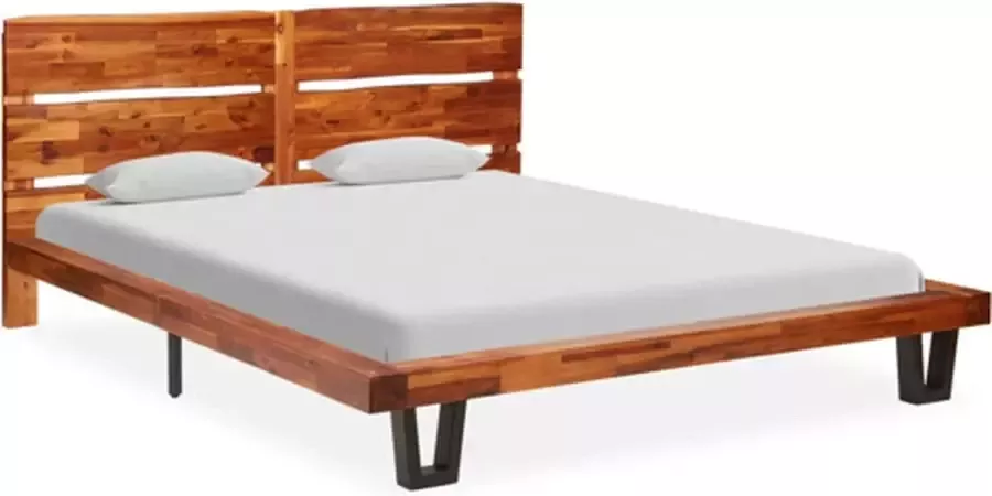 VidaXL Bedframe boomstam massief acaciahout 160 cm